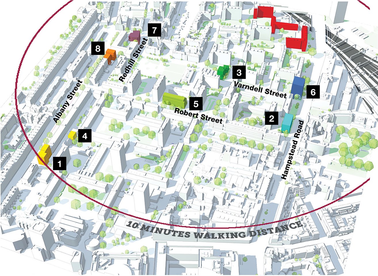 Image of the where the housing sites are